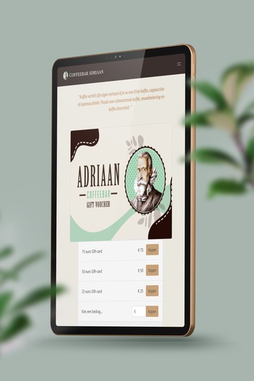 Online Design - Coffeebar Adriaan